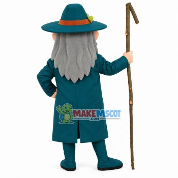 Old Gentleman With Pipe In Mouth Mascot Costume Old Gentleman With Pipe In Mouth Mascot Costume