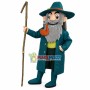 Old Gentleman With Pipe In Mouth Mascot Costume