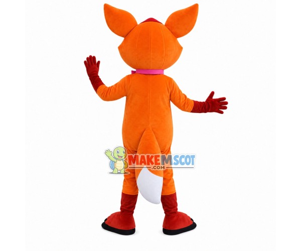 Orange Guide Kangaroo Mascot Costume Orange Guide Kangaroo Mascot Costume
