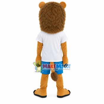 The Well-behaved Little Lion Mascot Costume The Well-behaved Little Lion Mascot Costume