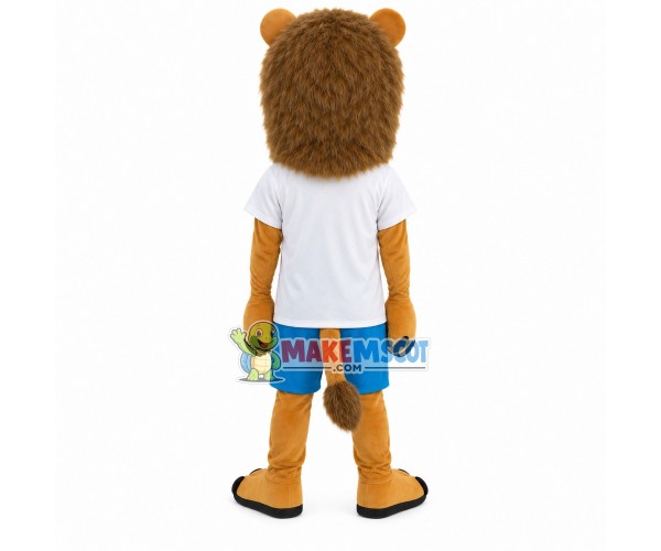 The Well-behaved Little Lion Mascot Costume The Well-behaved Little Lion Mascot Costume