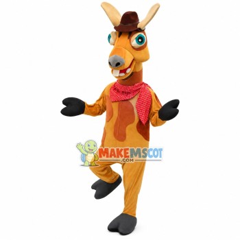 Hilarious Buck Tooth Horse Mascot Costume Hilarious Buck Tooth Horse Mascot Costume