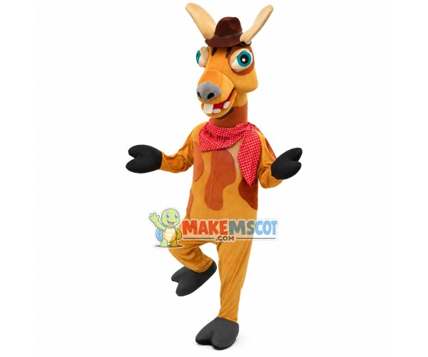 Hilarious Buck Tooth Horse Mascot Costume
