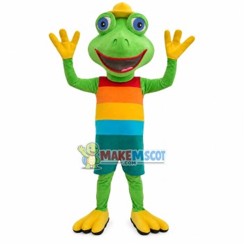 Base Station Administrator Frog Mascot Costume Base Station Administrator Frog Mascot Costume
