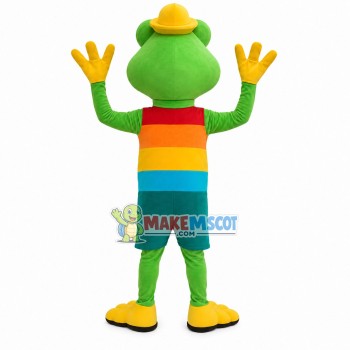 Base Station Administrator Frog Mascot Costume Base Station Administrator Frog Mascot Costume