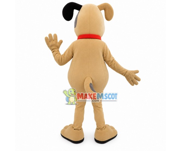 Domesticated Big Nose Beige Dog Mascot Costume Domesticated Big Nose Beige Dog Mascot Costume