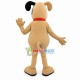 Domesticated Big Nose Beige Dog Mascot Costume Domesticated Big Nose Beige Dog Mascot Costume