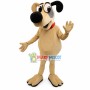 Domesticated Big Nose Beige Dog Mascot Costume
