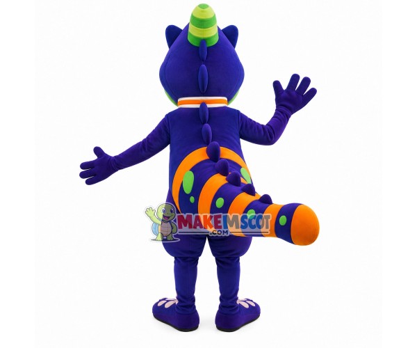 Little Purple Dinosaur With Parrot Beak Mascot Costume Little Purple Dinosaur With Parrot Beak Mascot Costume