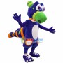 Little Purple Dinosaur With Parrot Beak Mascot Costume