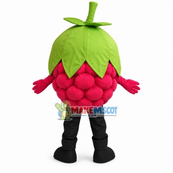 The Cranberry Wearing Goggles Mascot Costume The Cranberry Wearing Goggles Mascot Costume