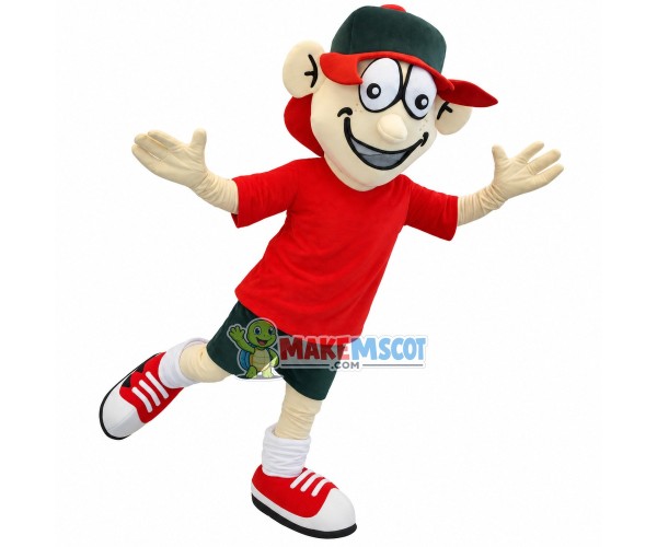 Delivery Boy In Pizzeria Mascot Costume Delivery Boy In Pizzeria Mascot Costume