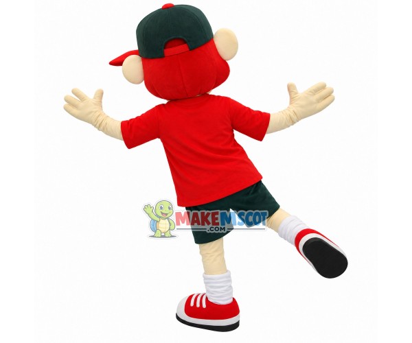 Delivery Boy In Pizzeria Mascot Costume Delivery Boy In Pizzeria Mascot Costume
