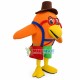 Mr Orange Bird Carrying Shoulder Bag Mascot Costume