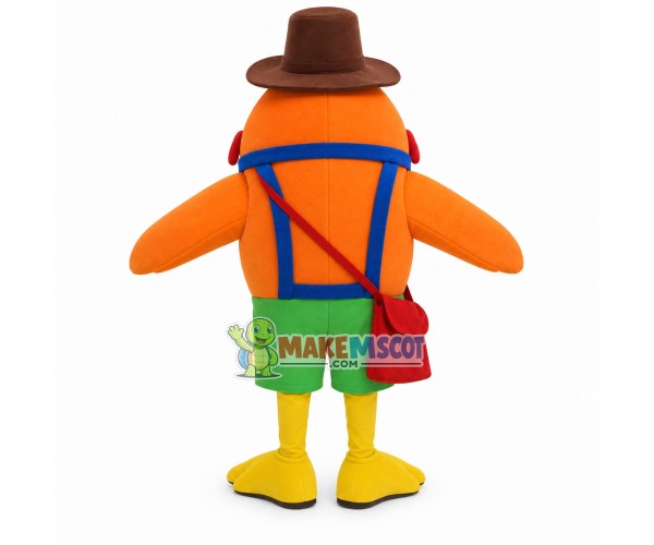 Mr Orange Bird Carrying Shoulder Bag Mascot Costume