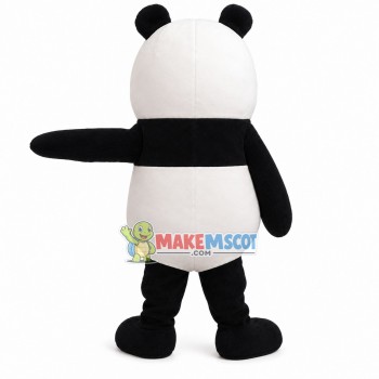 Mini Panda With Mint Green Blush Mascot Costume Mini Panda With Mint Green Blush Mascot Costume