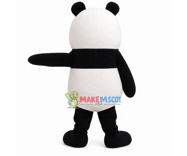Mini Panda With Mint Green Blush Mascot Costume Mini Panda With Mint Green Blush Mascot Costume