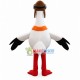 Skiing Crane With Shawl Mascot Costume