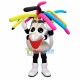 Adult Cartoon Silver Backpack Mascot Costume Adult Cartoon Silver Backpack Mascot Costume