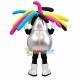 Adult Cartoon Silver Backpack Mascot Costume Adult Cartoon Silver Backpack Mascot Costume