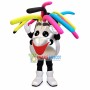Adult Cartoon Silver Backpack Mascot Costume