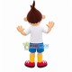 Little Boy Of Creative Studio Mascot Costume Little Boy Of Creative Studio Mascot Costume