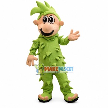 Green Monkey With Short Spines Mascot Costume Green Monkey With Short Spines Mascot Costume