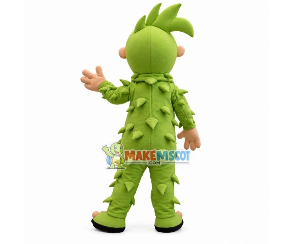 Green Monkey With Short Spines Mascot Costume Green Monkey With Short Spines Mascot Costume