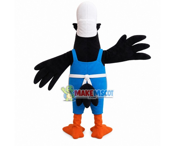 Skilled Crow Dangling Gold Ring Mascot Costume Skilled Crow Dangling Gold Ring Mascot Costume