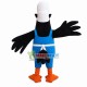 Skilled Crow Dangling Gold Ring Mascot Costume Skilled Crow Dangling Gold Ring Mascot Costume