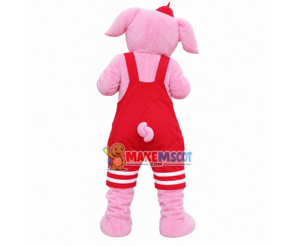 The Secretly Happy Weightlifter Pig Mascot Costume