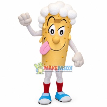 Tempting Butter Bread Stick Mascot Costume Tempting Butter Bread Stick Mascot Costume