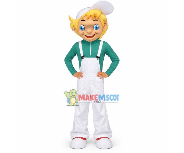 Extroverted Adolescent Blonde Teenager Mascot Costume Extroverted Adolescent Blonde Teenager Mascot Costume