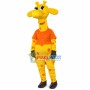 Yellow Spotted Giraffe In Wild Park Mascot Costume