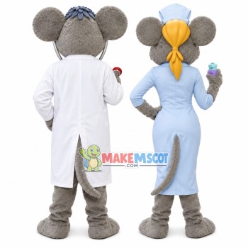 Professional Mouse Doctor of Clinic Mascot Costume Professional Mouse Doctor of Clinic Mascot Costume