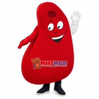 Heart Shaped Red Medicine Bag Mascot Costume
