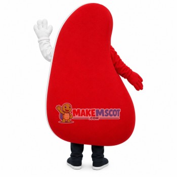 Heart Shaped Red Medicine Bag Mascot Costume Heart Shaped Red Medicine Bag Mascot Costume