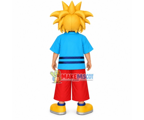 Hip-hop Boy With Messy Hairstyle Mascot Costume Hip-hop Boy With Messy Hairstyle Mascot Costume