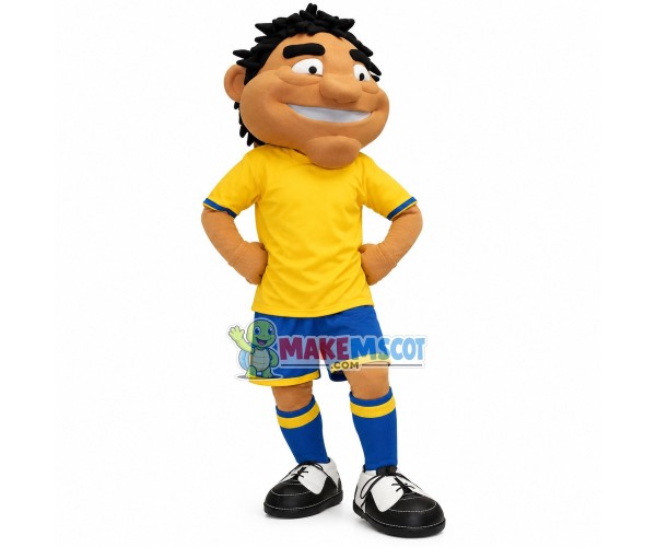 Excited Fan of The World Cup Mascot Costume Excited Fan of The World Cup Mascot Costume