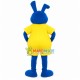 Blue Lazy Bunny In One Piece Mascot Costume