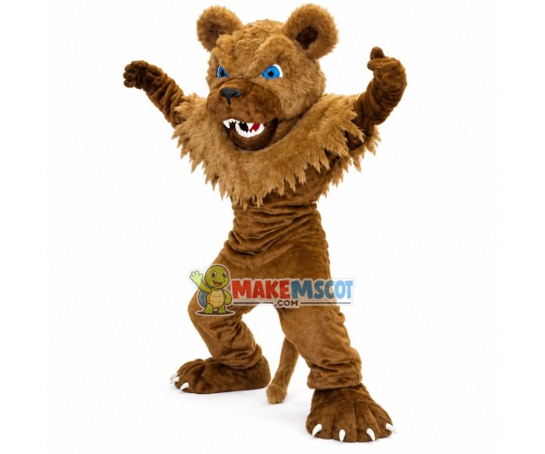 Manic The Brown Furry Tiger Mascot Costume Manic The Brown Furry Tiger Mascot Costume