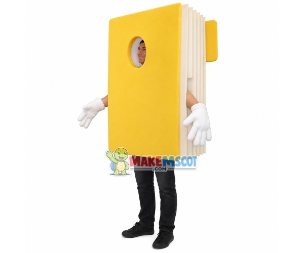 Yellow Hard-shell Memo Pad Mascot Costume Yellow Hard-shell Memo Pad Mascot Costume