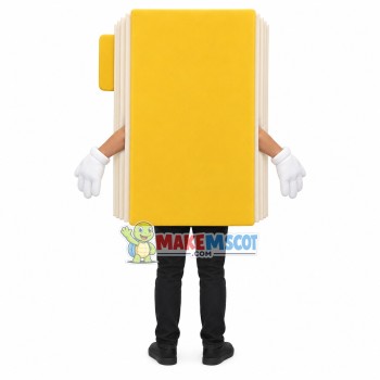 Yellow Hard-shell Memo Pad Mascot Costume Yellow Hard-shell Memo Pad Mascot Costume