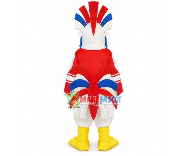Screaming Chicken With Three-color Comb Mascot Costume Screaming Chicken With Three-color Comb Mascot Costume