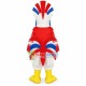 Screaming Chicken With Three-color Comb Mascot Costume Screaming Chicken With Three-color Comb Mascot Costume