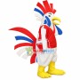 Screaming Chicken With Three-color Comb Mascot Costume