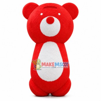 Lightweight The Red & White Baby Bear Mascot Costume Lightweight The Red & White Baby Bear Mascot Costume