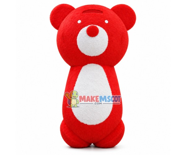 Lightweight The Red & White Baby Bear Mascot Costume Lightweight The Red & White Baby Bear Mascot Costume
