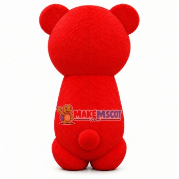 Lightweight The Red & White Baby Bear Mascot Costume Lightweight The Red & White Baby Bear Mascot Costume