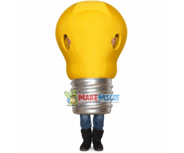 Tungsten Bulb With Rotating Head Mascot Costume Tungsten Bulb With Rotating Head Mascot Costume